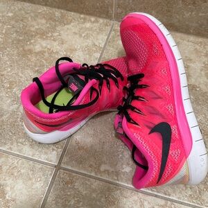 Women Nike Free 5.0 Hot Pink color
